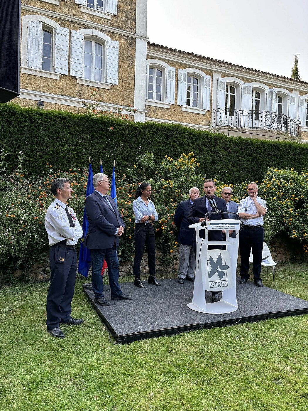 Discours du sous prefet d'Istres