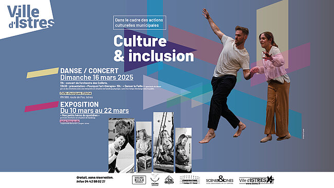 Visuel des RDV culture et inclusion : gens qui dansent  - enfants en situation de handicap 
