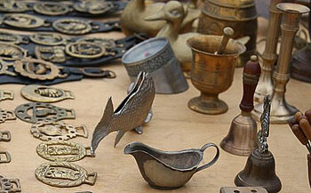 Photo de puces nautiques avec objets en relation avec la mer