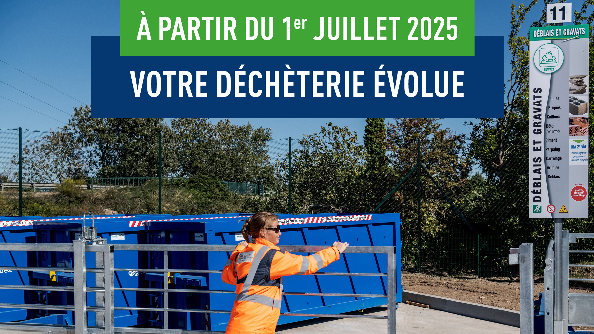 affiche adoptez le bon reflex - gestion des déchets