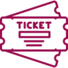 Icone décorative ticket 