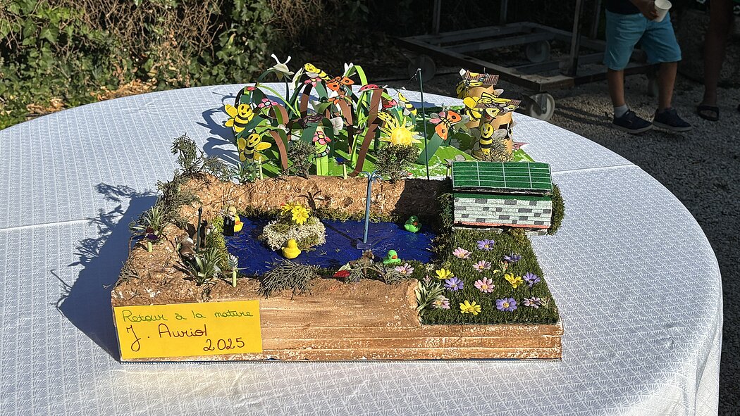 Maquette en carton représentant notre ville de demain