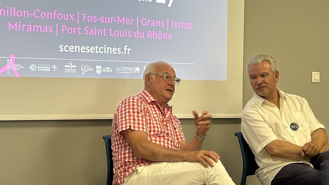 Daniel Gagnon et Thierry Pariente assis à côté