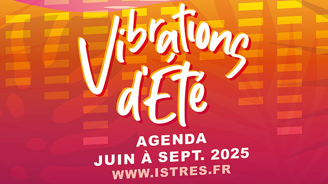 infographie rose orange : vibrations d'été programme juin / septembre