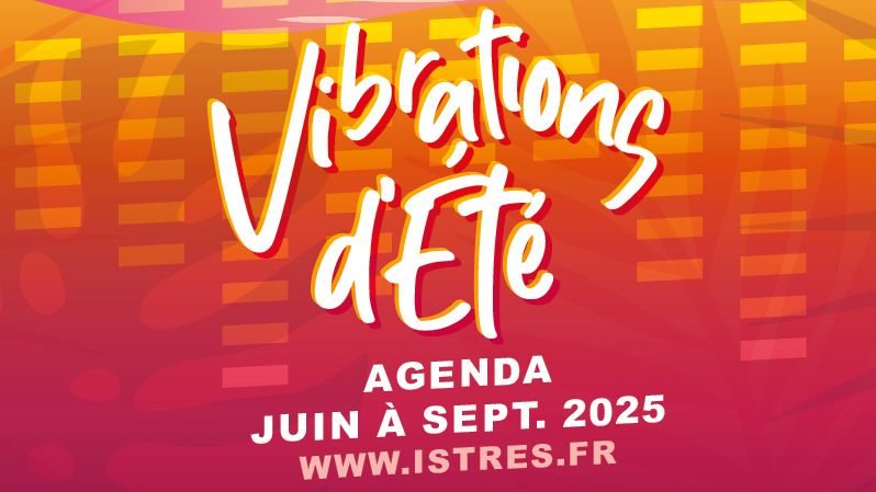 infographie rose orange : vibrations d'été programme juin / septembre