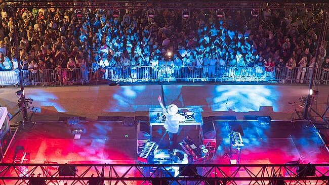 concert vu de haut