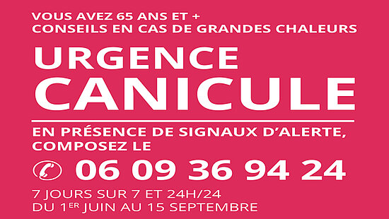 Infographie rose plan canicule 