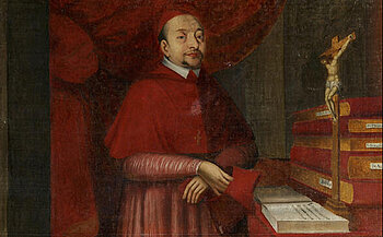 Peinture à l 'huile cardinal  XVIIe-XVIIIe siècles 