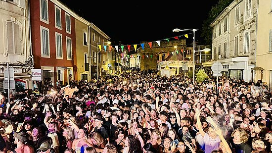Une foule lors de la fête de la musique