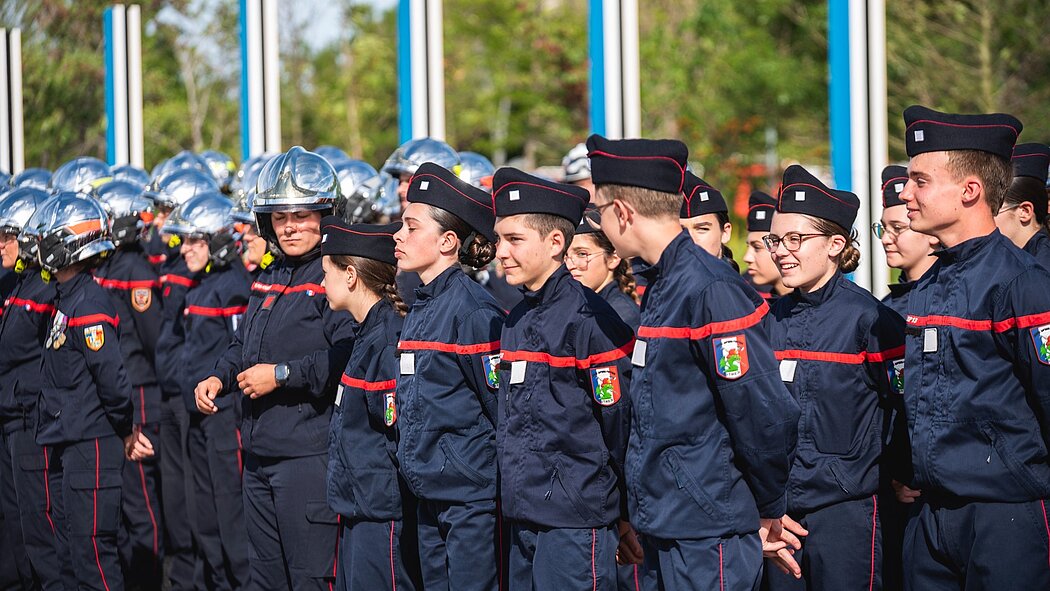 Les jeunes sapeurs pompiers d'Istres