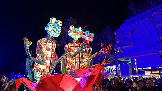 Marionnettes gonflables GEKO colorés 
