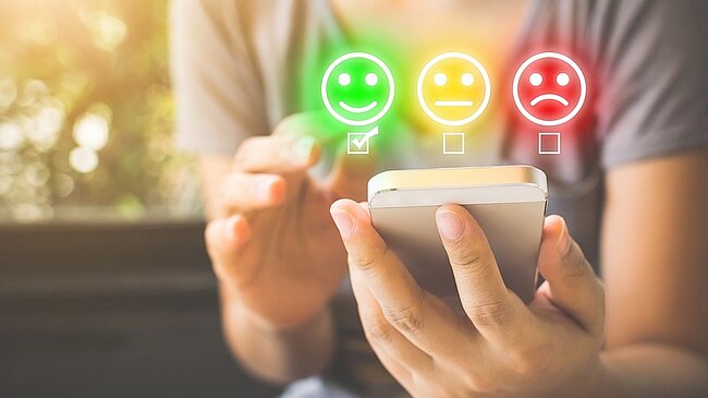 Visuel photo icones satisfaction 