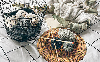 matériel de tricot