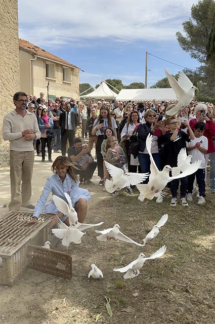 Lacher dé colombe