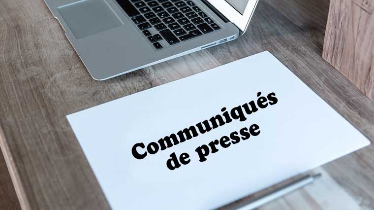 Lien sur les communiqués de presse à télécharger