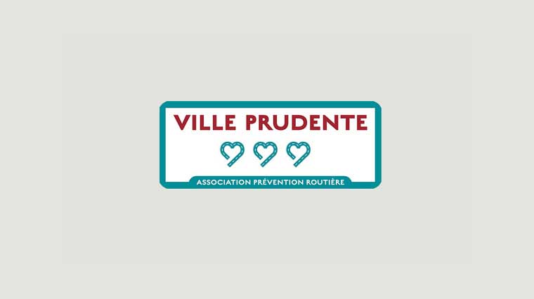 Logo du label VILLE PRUDENTE | 3 coeurs - lien vers le site Internet 