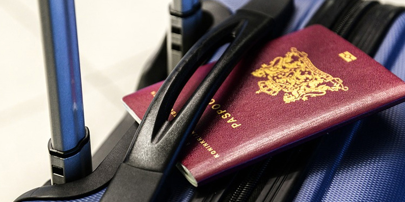  AUTORISATION DE SORTIE DU TERRITOIRE photo de passeport sur valise