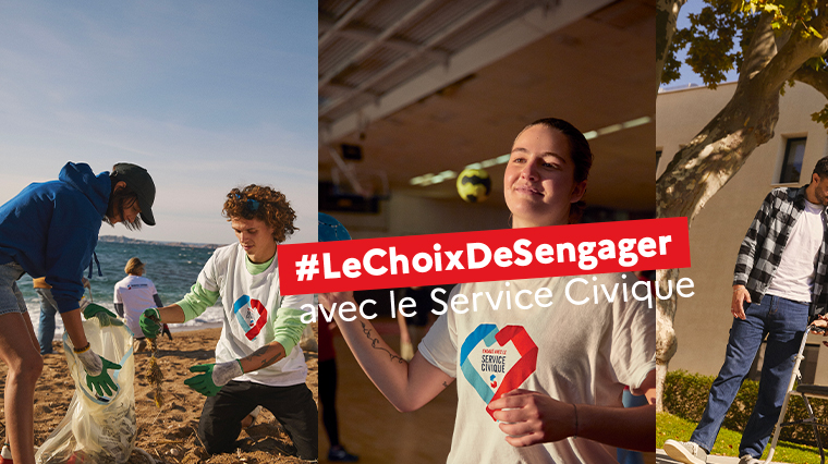 SERVICE CIVIQUE phot de jeunes du service civique